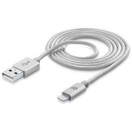 Cellularline Unique Desing lightning cable pro iPhone stříbrný