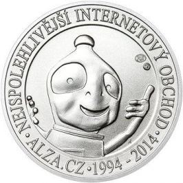 ALZA pamětní stříbrňák 20 let Alza.cz 1 OZ, hmotnost 31.1g