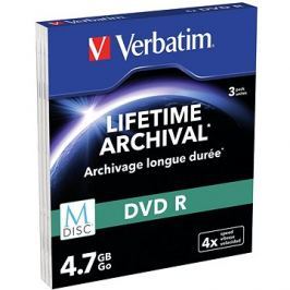 VERBATIM M-DISC DVD-R 4X 4,7GB MATT SILVER SLIM 3pck/BAL