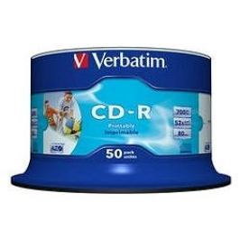 VERBATIM CD-R 80 52x PRINT. NO ID spindl 50pck/BAL