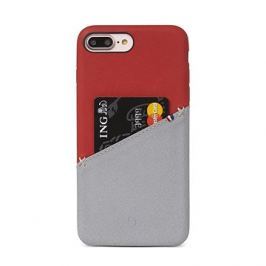 Decoded Leather Back Cover Red/Grey iPhone 8 Plus/7 Plus/6s Plus