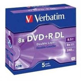 Verbatim DVD+R 8x, Dual Layer 5ks v krabičce