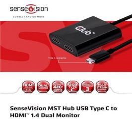 Club3D MST HUB SenseVision CSV-1546 USB 3.1 TYPE C na 2x HDMI 1.4