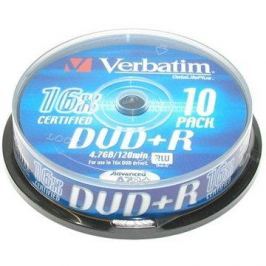 Verbatim DVD+R 16x, 10ks cakebox