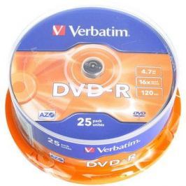 Verbatim DVD-R 16x, 25ks cakebox