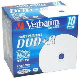 Verbatim DVD+R 16x, Printable 10ks v krabičce