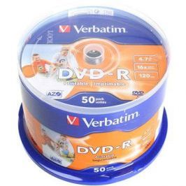 Verbatim DVD-R 16x, Printable 50ks cakebox