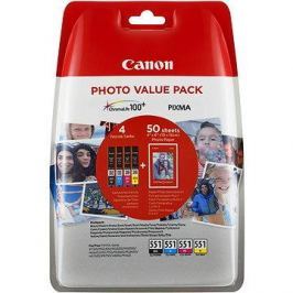 Canon CLI-551 multipack + fotopapír PP-201