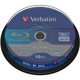 Verbatim BD-R 50GB Dual Layer 6x, 10ks cakebox