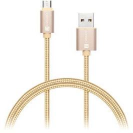 CONNECT IT Wirez Premium Metallic micro USB 1m gold