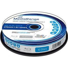 MediaRange BD-R (HTL) 50GB Dual Layer Printable 10ks cakebox