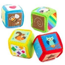 Teddies Kostka textilní 4ks