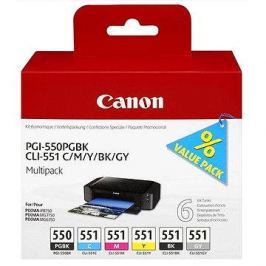 Canon PGI-550/CLI-551 PGBK/C/M/Y/BK/GY Multi Pack