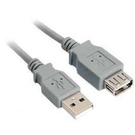 PremiumCord USB 2.0 prodlužovací 1m šedý