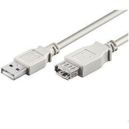 PremiumCord USB 2.0 prodlužovací 5m šedý