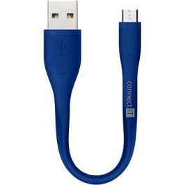 CONNECT IT Wirez Micro USB modrý, 0.13m