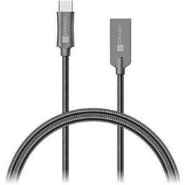 CONNECT IT Wirez Steel Knight USB-C 1m, metallic anthracite