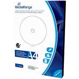 MediaRange CD/DVD/Blu-ray etikety 15mm - 118mm bílé, vysoký lesk