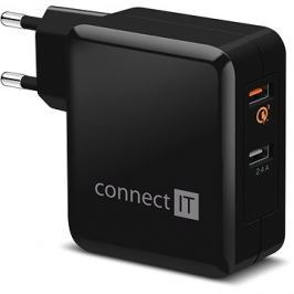 CONNECT IT InWallz QUALCOMM QUICK CHARGE 3.0 černá