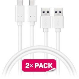 CONNECT IT Wirez USB-C 1m bílý, 2 ks