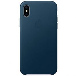 iPhone X Kožený kryt vesmírně modrý