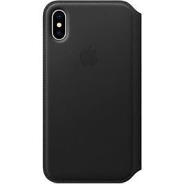 iPhone X Kožené pouzdro Folio černé