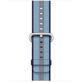 Apple 38mm Půlnočně modrý z tkaného nylonu (proužky)
