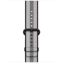Apple 42mm Černý z tkaného nylonu (proužky)