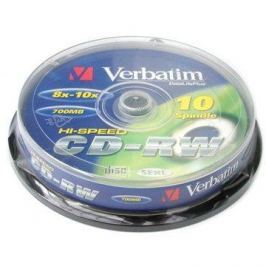 Verbatim CD-RW 10x, 10ks cakebox