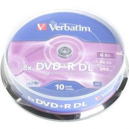 Verbatim DVD+R 8x, Dual Layer 10ks cakebox