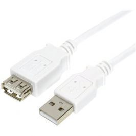 OEM USB 2.0 prodlužovací 1.8m A-A extra stíněný bílý