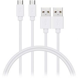 CONNECT IT Wirez Micro USB 1m bílý 2ks