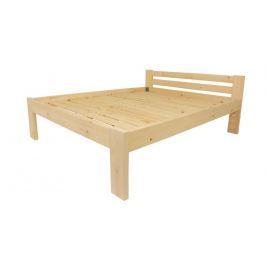 Gaboni 55335 Dřevěná postel 160 x 200 cm - přírodní lak - včetně roštů
