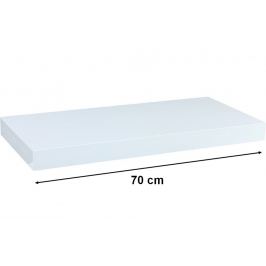 STILISTA VOLATO 31057 Nástěnná police - lesklá bílá 70 cm