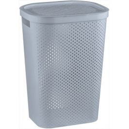 CURVER 41085 Koš na špinavé prádlo s víkem 59L šedý