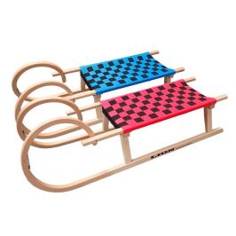 CorbySport 32618 Sáně 110cm dřevěné - rohačky - modré