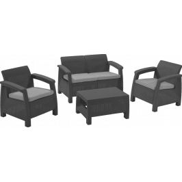 Allibert CORFU 6654 Zahradní set antracit