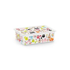 KIS C ANIMAL 57159 Plastový úložný box - L - kočky