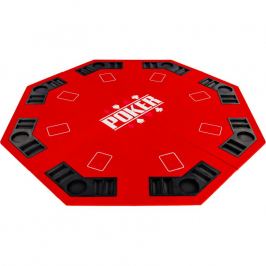 Garthen 57371 Skládací pokerová podložka - červená