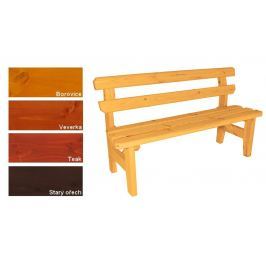 Gaboni Eduard 55483 Zahradní dřevěná lavice - s povrchovou úpravou - 150 cm