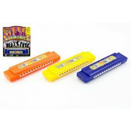 Harmonika plast 13cm asst 3 barvy na kartě