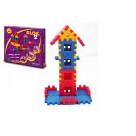 Stavebnice Blok 2 plast 146ks v krabici 35x33x8cm