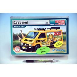 Stavebnice Monti 37 ZOO/Safari-Renault Trafic 1:35 v krabici 22x15x6cm