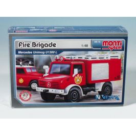 Stavebnice Monti 16 Fire Brigade Mercedes Unimog 1:48 v krabici 22x15x6cm