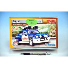 Stavebnice Monti 13 Radio Renault 1:28 v krabici 22x15x6cm