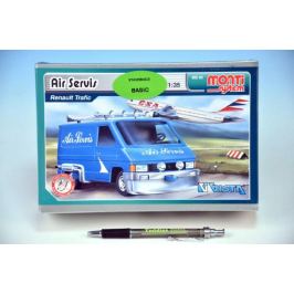Stavebnice Monti 05 Air Servis-Renault Trafic 1:35 v krabici 22x15x6cm
