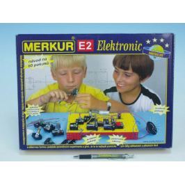 Stavebnice MERKUR E2 elektronic v krabici 36x27x6cm