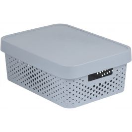 CURVER INFINITY DOTS Úložný box 11L - šedý