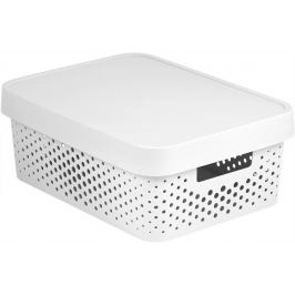 CURVER INFINITY DOTS Úložný box 11L - bílý