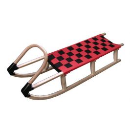 CorbySport 28443 Sáně 125cm dřevěné - červené